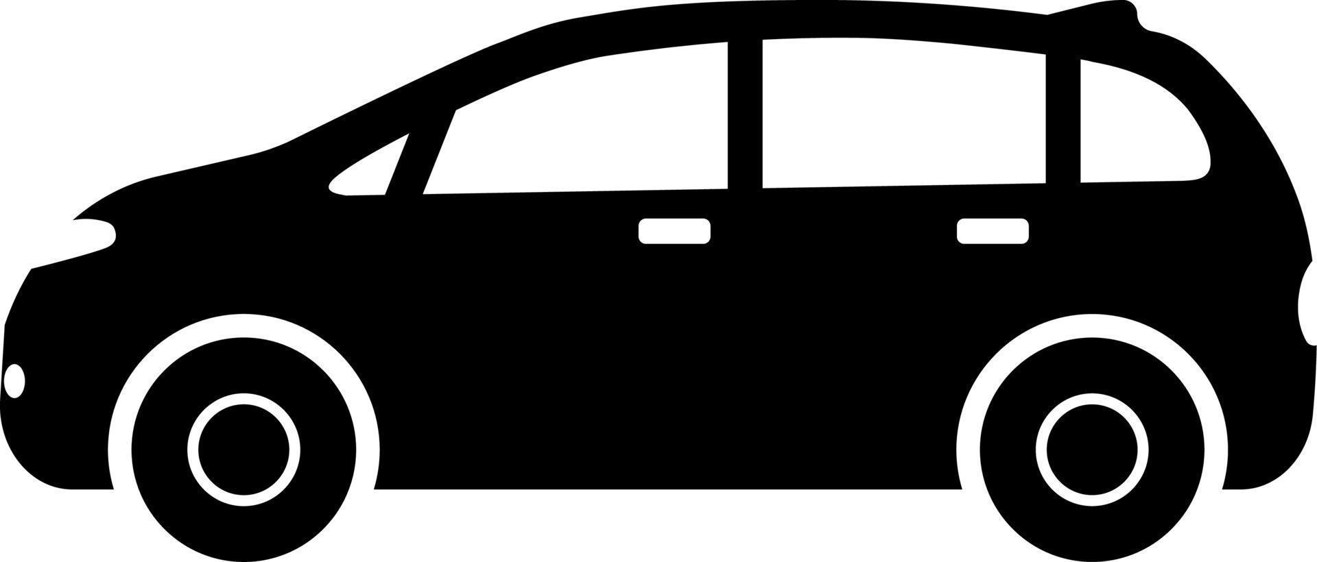 Hatchback car icon vector. Vector illustration of hatchback car. Vehicle icon of car for design regarding transportation, automotive and automobile. Silhouette of transportation