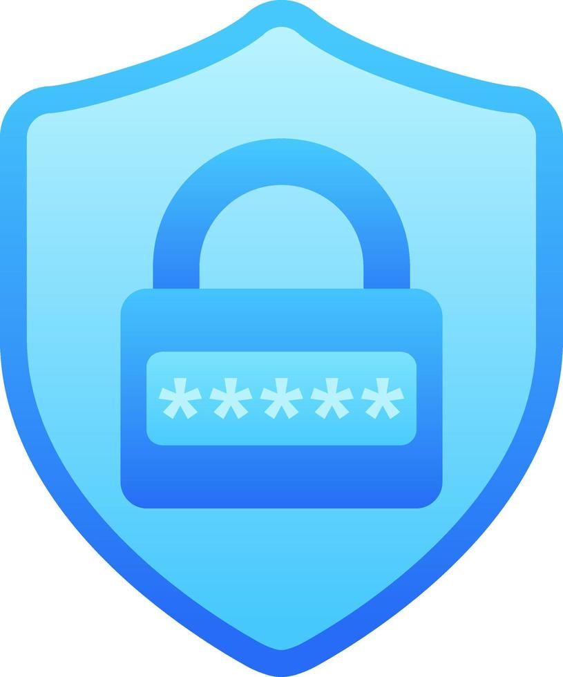 Cyber security illustration. Password security vector illustration for cyber security. Icon of padlock and shield for design about cyber and technology. Locked password for graphic resource