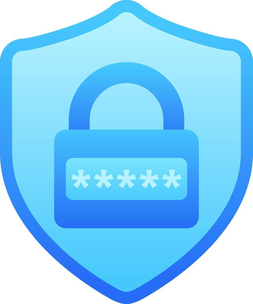 Cyber security illustration. Password security vector illustration for cyber security. Icon of padlock and shield for design about cyber and technology. Locked password for graphic resource