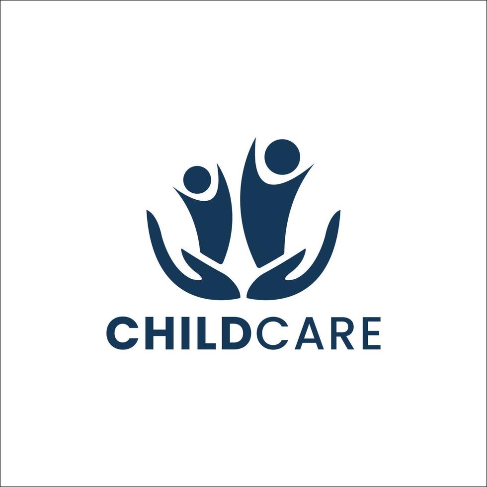 Childcare vector free logo