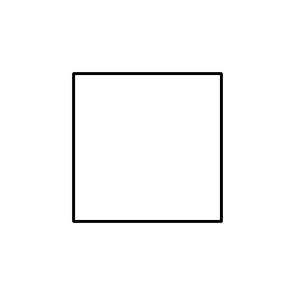 square sign vector icon illustration