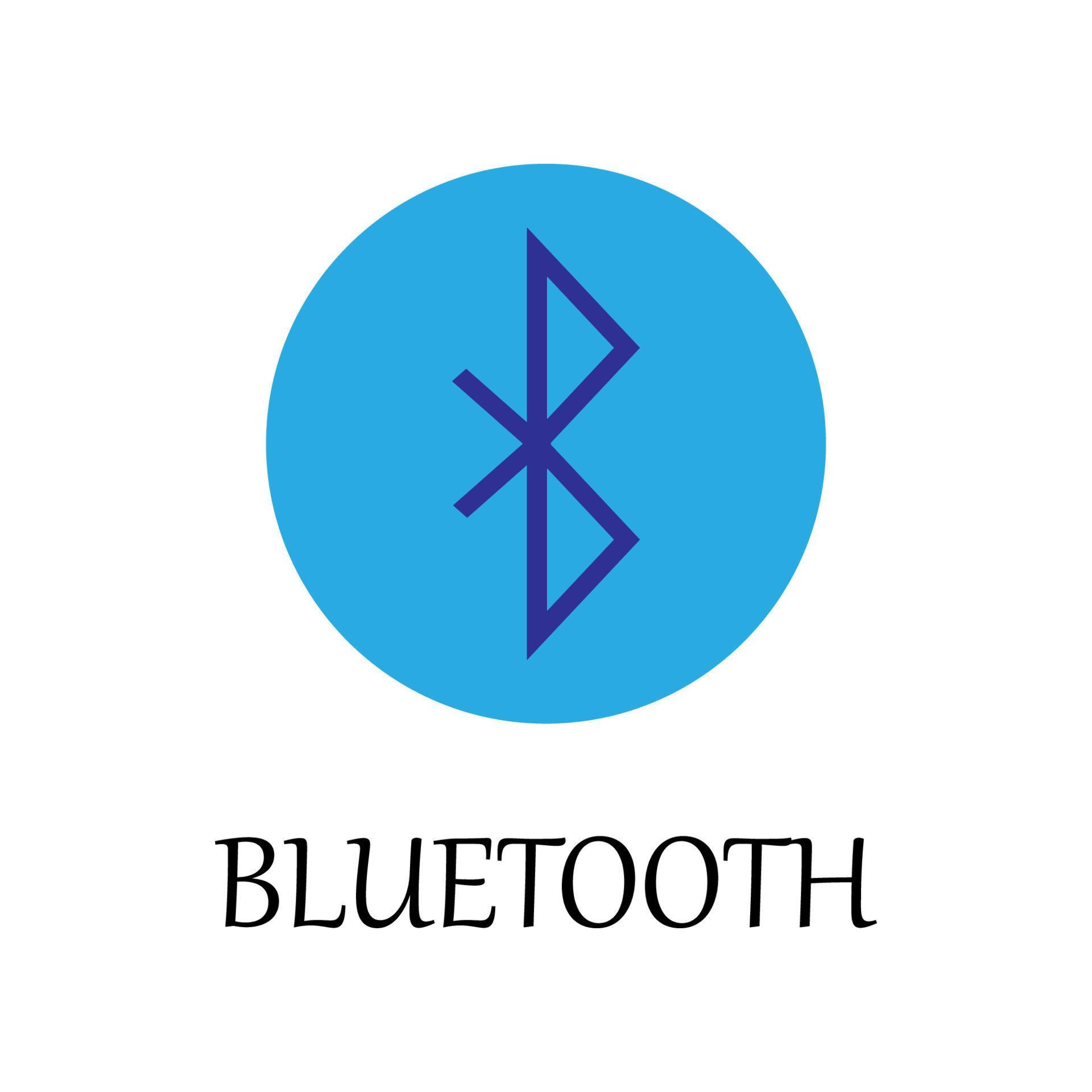 colored Bluetooth sign vector icon illustration 23061993 Vector Art at Vecteezy