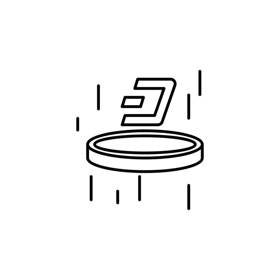 dash, mining vector icon illustration