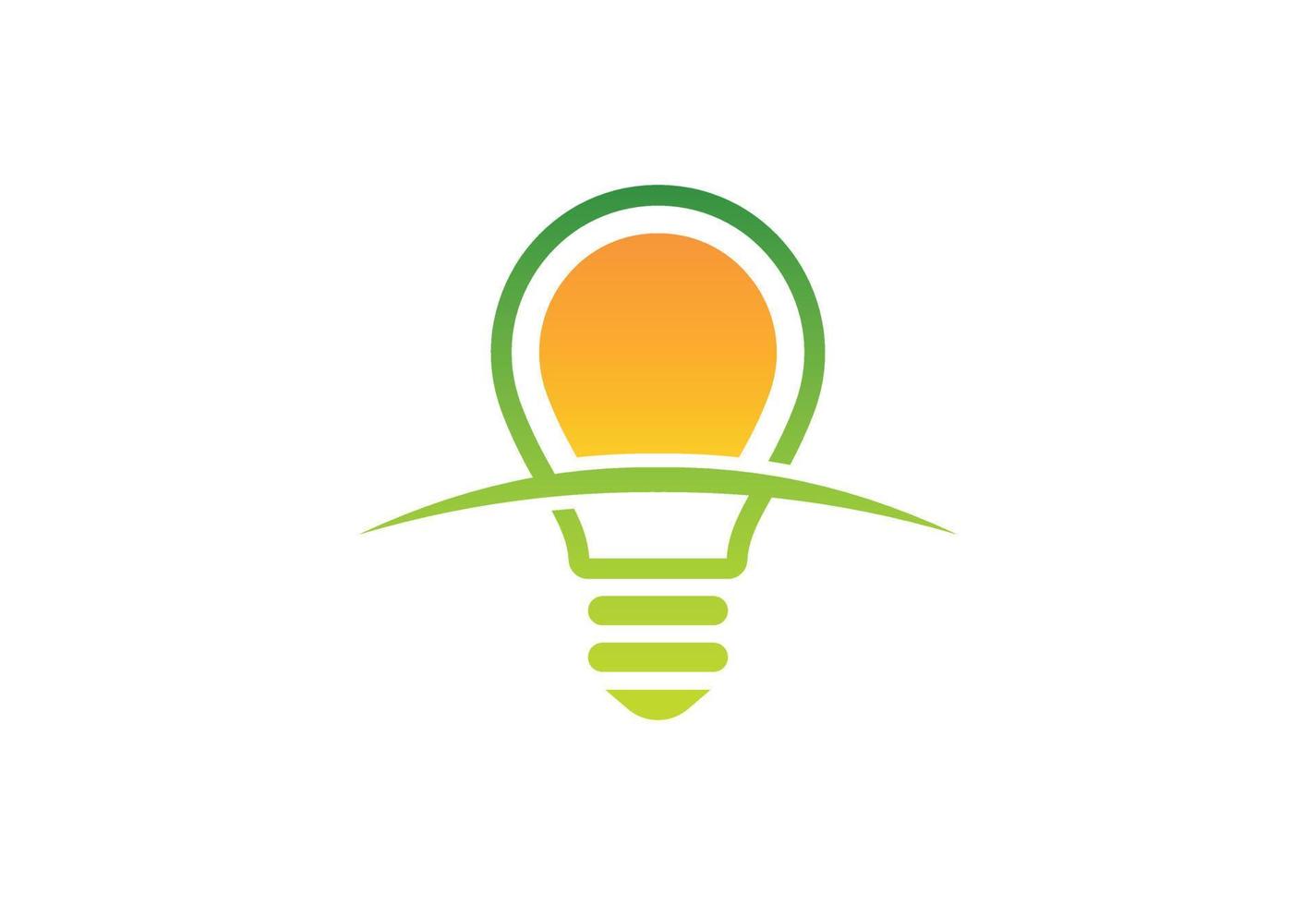 Creative Gradient Light Bulb logo design, Vector design concept
