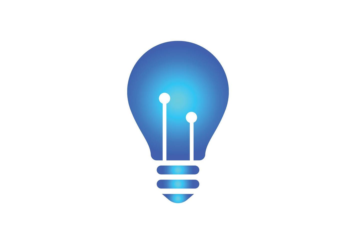 Creative Gradient Light Bulb logo design, Vector design concept