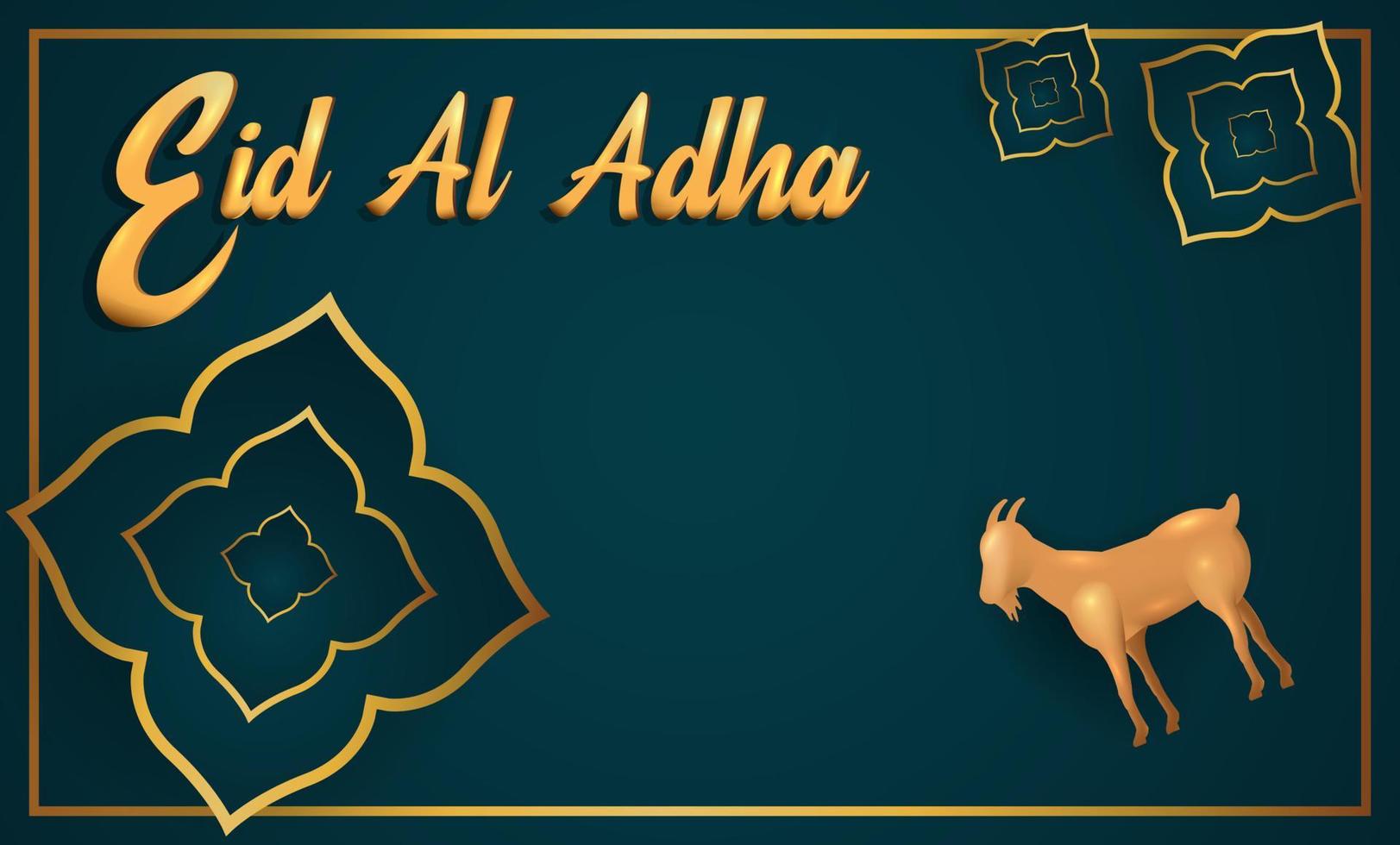 Eid Al Adha Mubarak the celebration of Muslim community festival background design.Vector Illustration vector