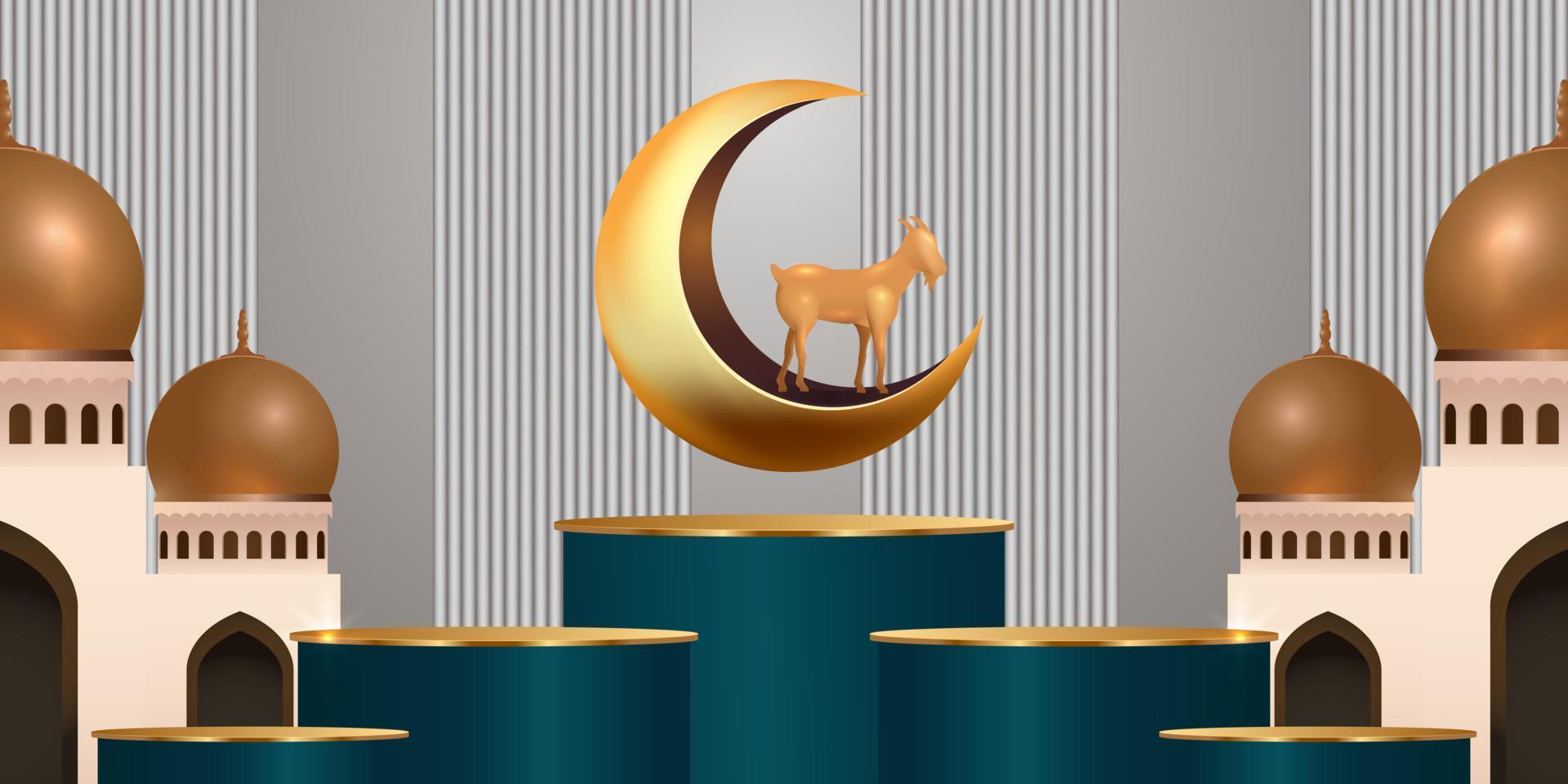 eid Alabama adha Mubarak el celebracion de musulmán comunidad festival antecedentes diseño.vector ilustración vector