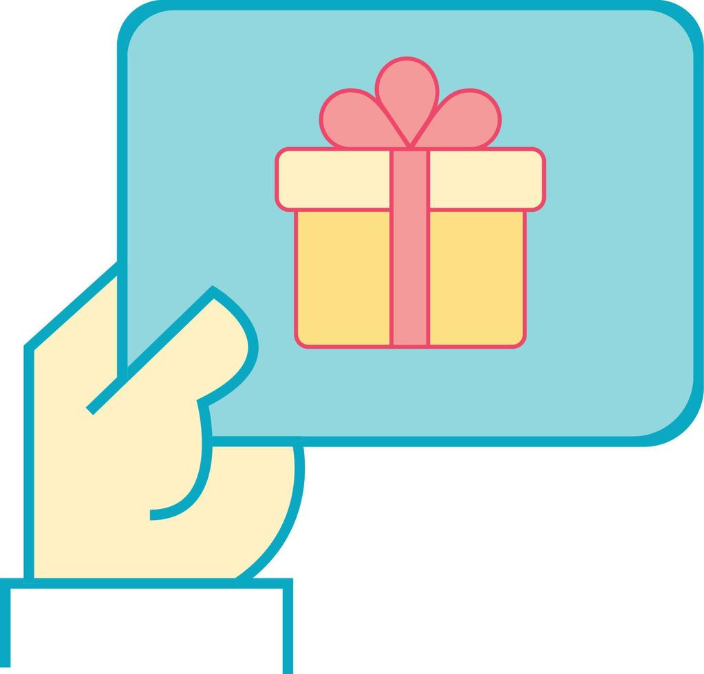 hand the card Illustration Vector
