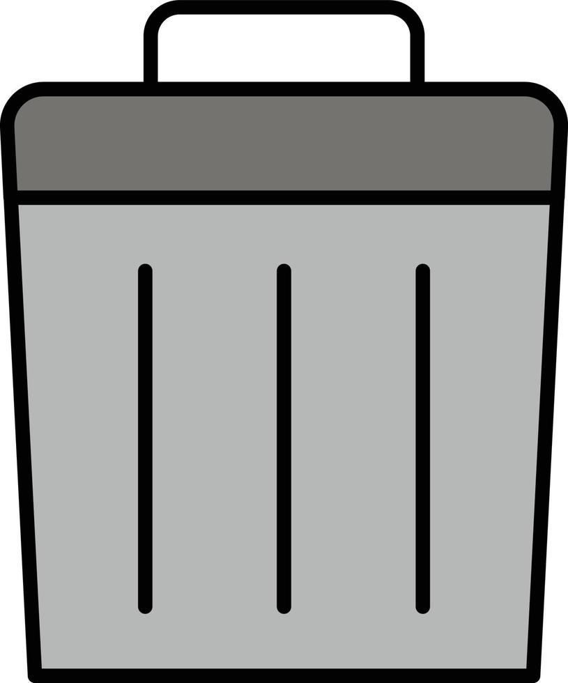 garbage can Illustration Vector