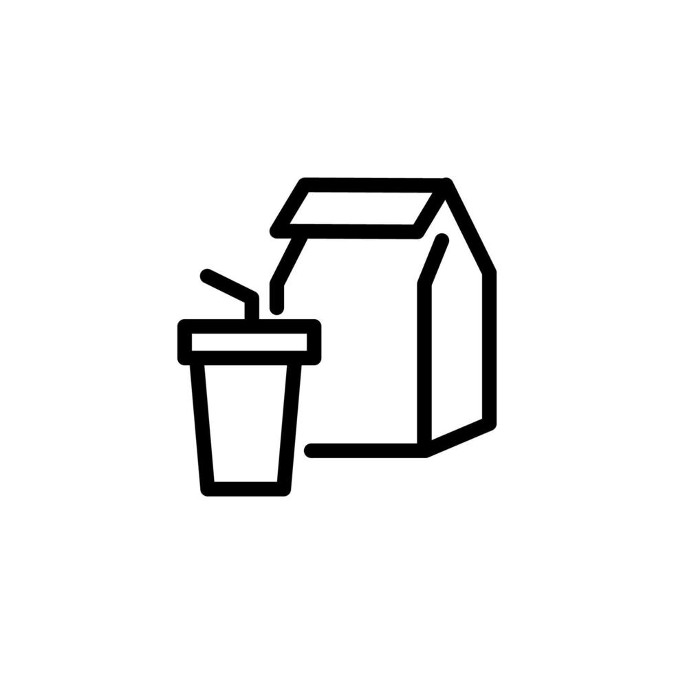 fast food ready food icon, delivery, and ordering icon vector
