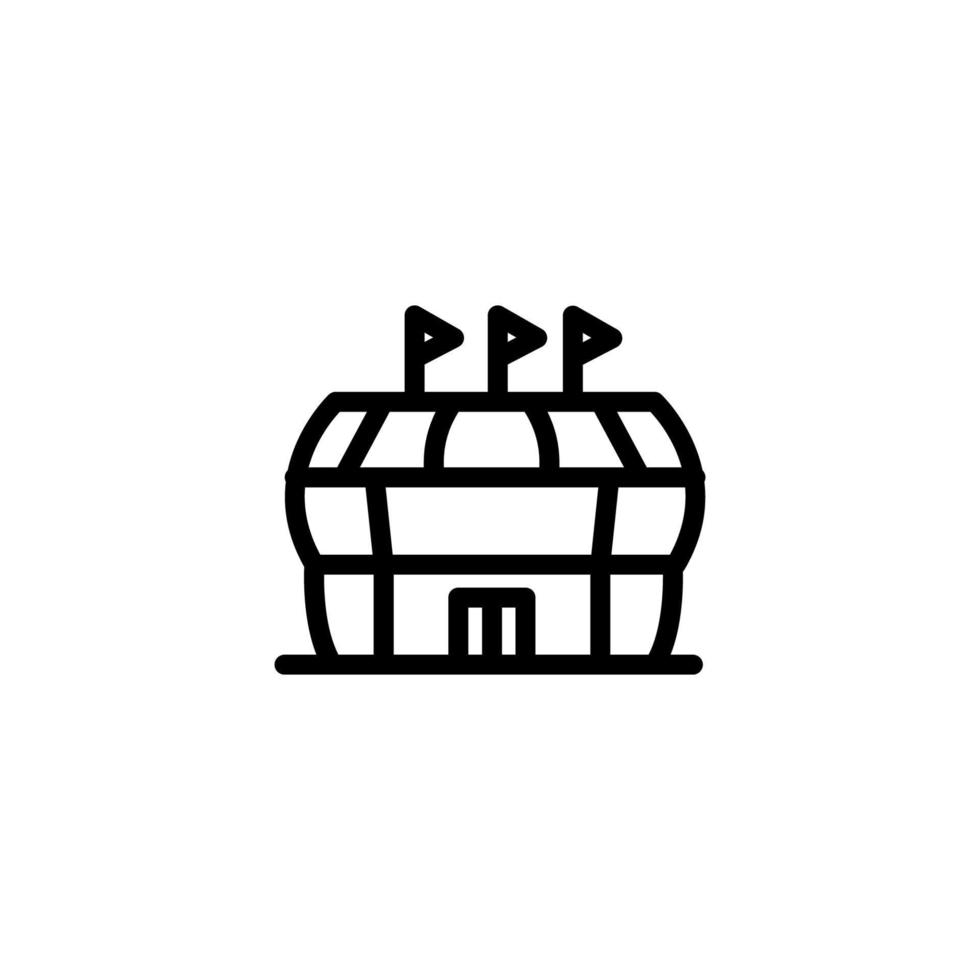 stadium icon vector building sign