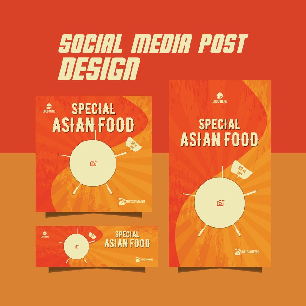 special menu flyer vector
