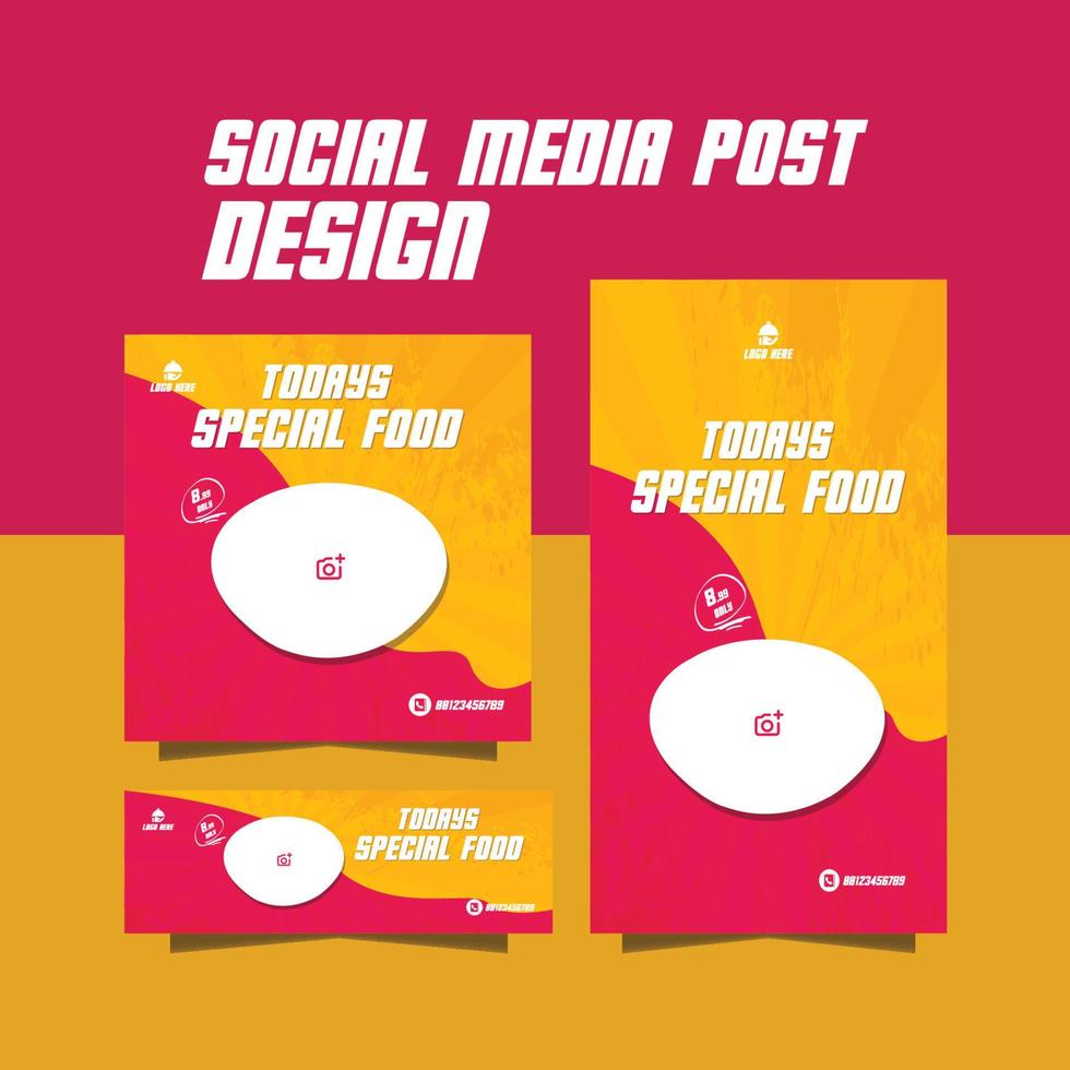 social media post vector