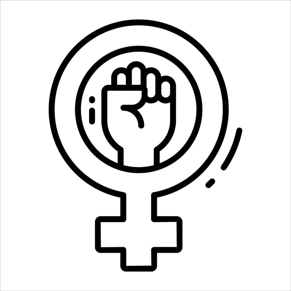 An amazing vector design of women power, premium vector