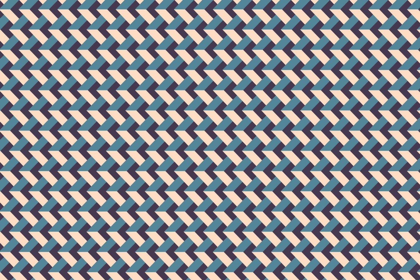 3d vintage roof or wall spikes block seamless pattern. Isometric illusion cubes geometric background vector. vector