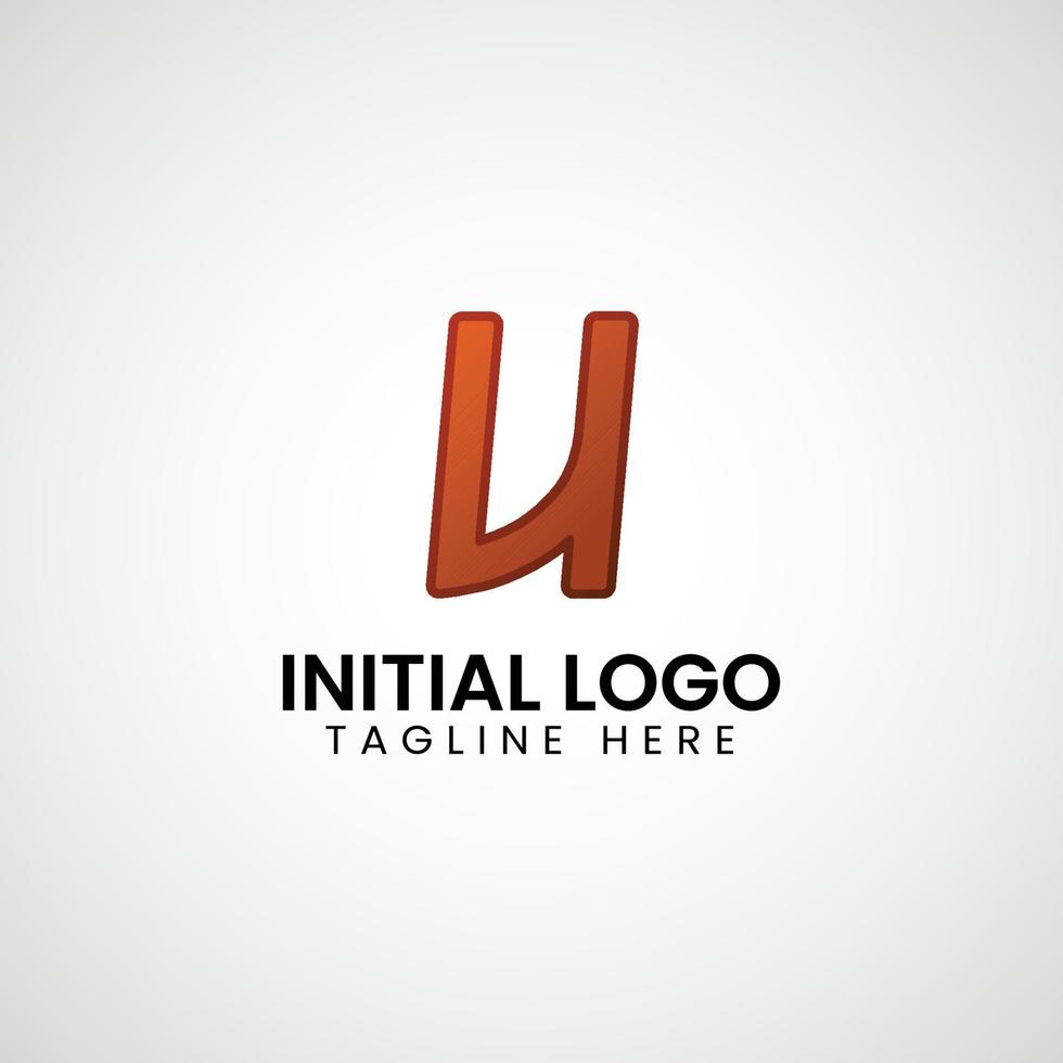 logo de tu inicial degradado vistoso icono diseño vector