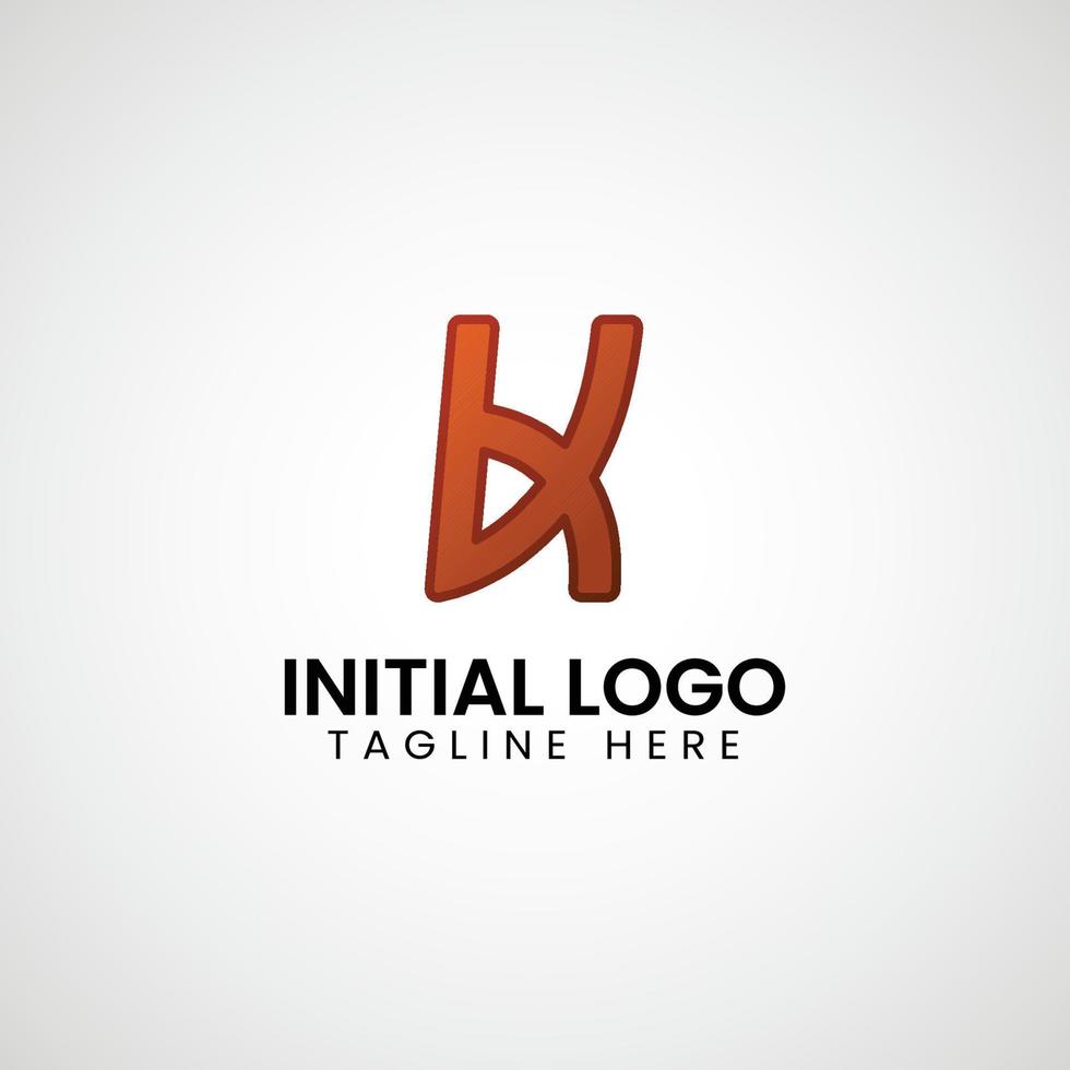 Logo of K initial gradient colorful icon design vector