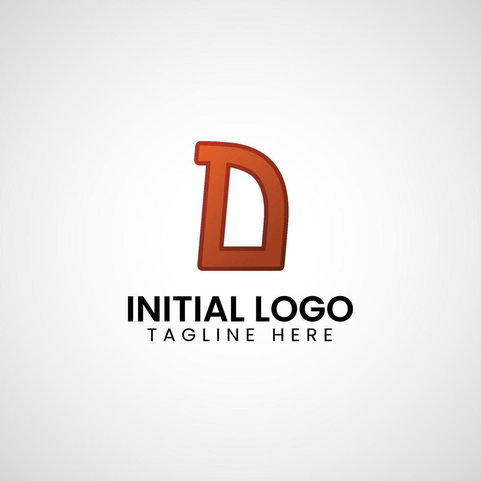 logo de re inicial degradado vistoso icono diseño vector