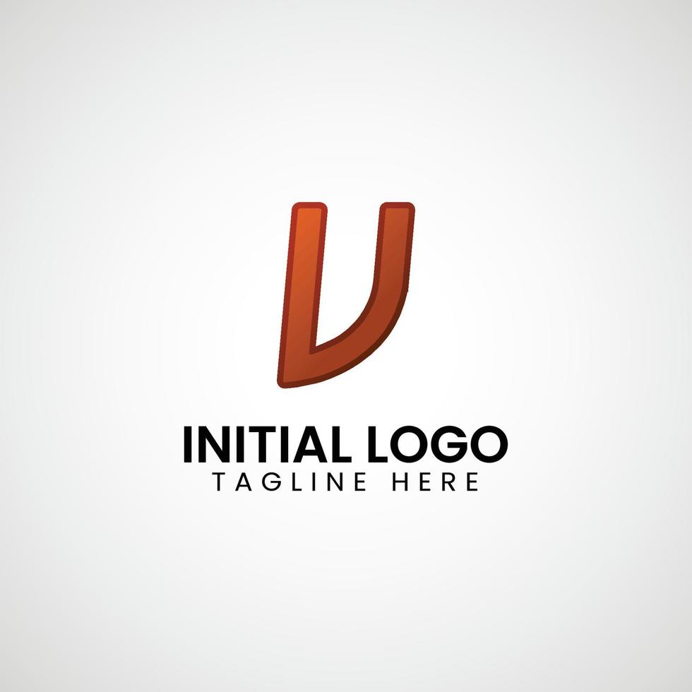 logo de v inicial degradado vistoso icono diseño vector