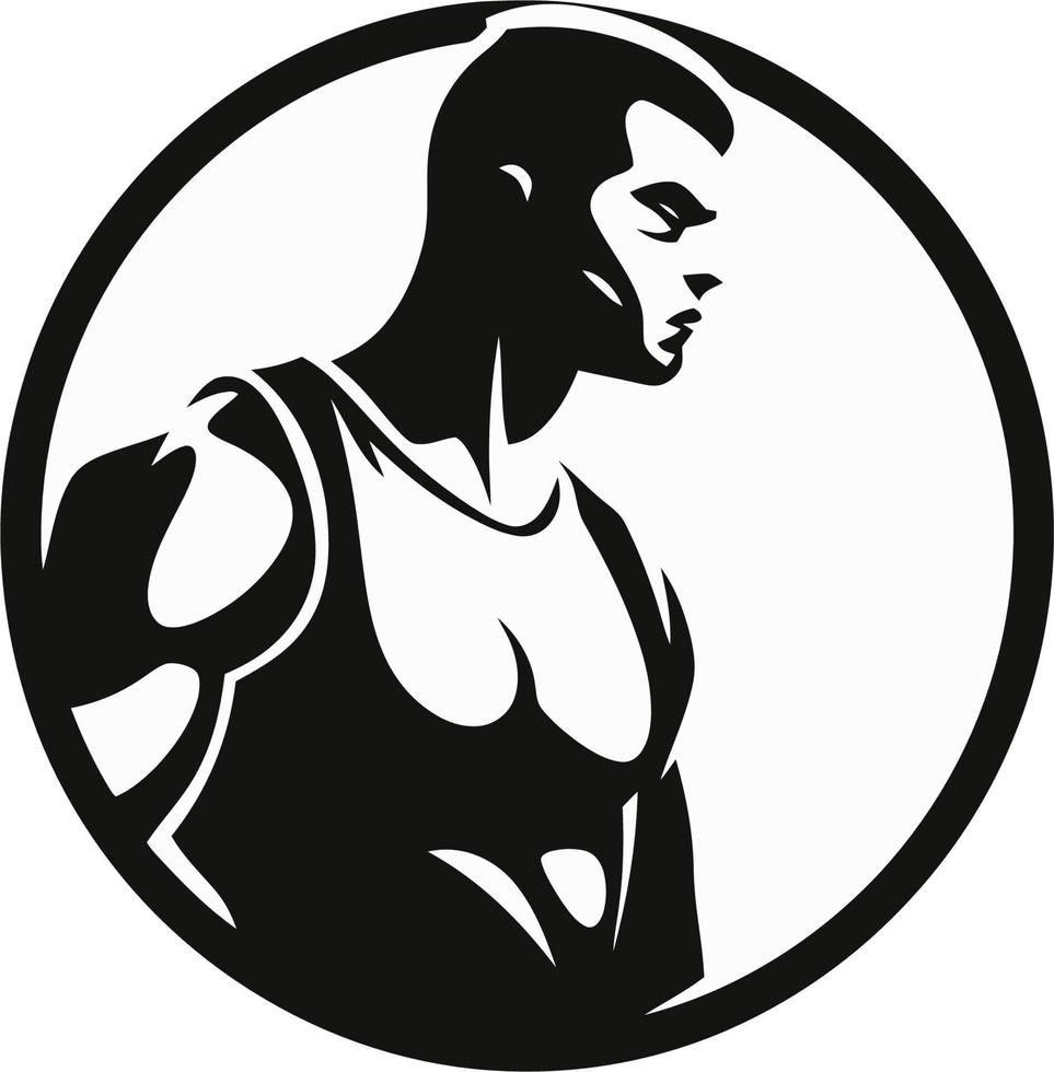 fitness man logo vector