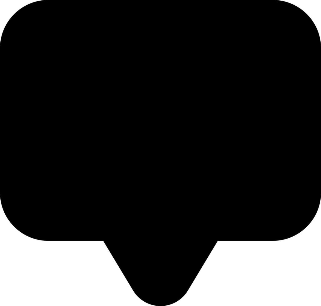 Leave note black glyph ui icon. Social media notification. New message in chat. User interface design. Silhouette symbol on white space. Solid pictogram for web, mobile. Isolated vector illustration