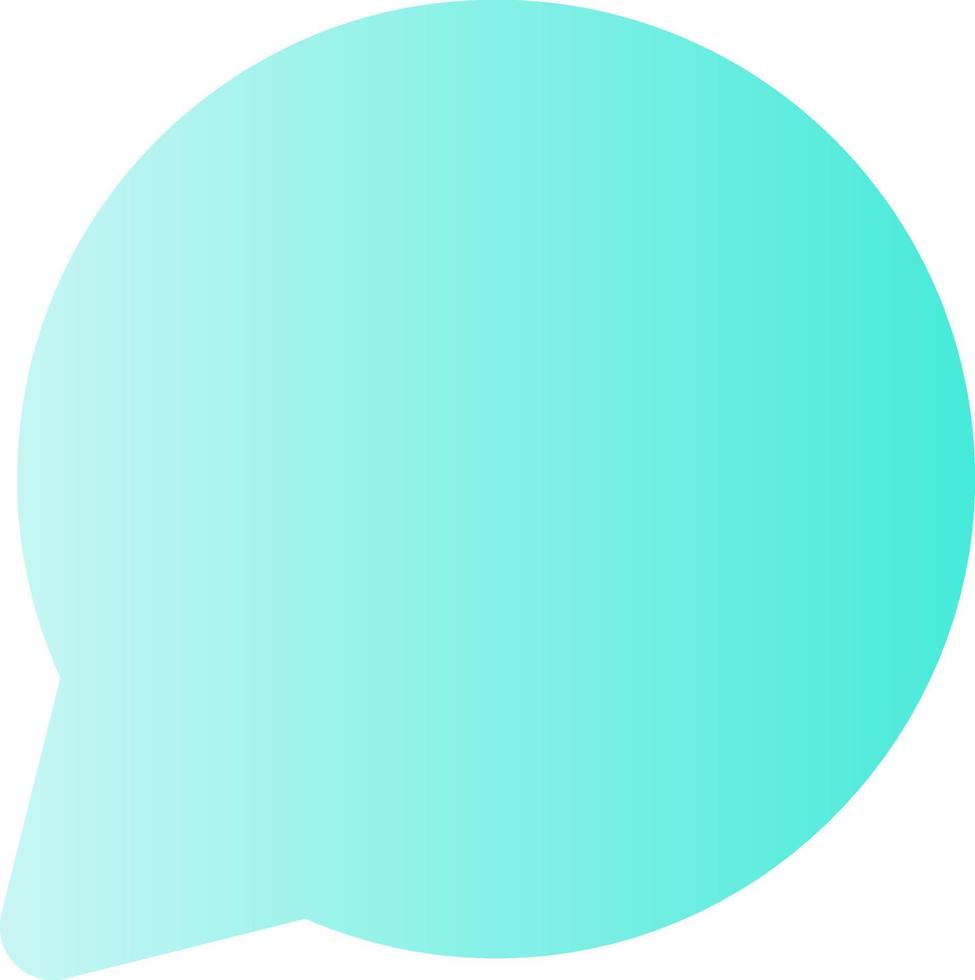 Comment flat gradient color ui icon. Reply to social media post. Send message. Respond to chat. Simple filled pictogram. GUI, UX design for mobile application. Vector isolated RGB illustration