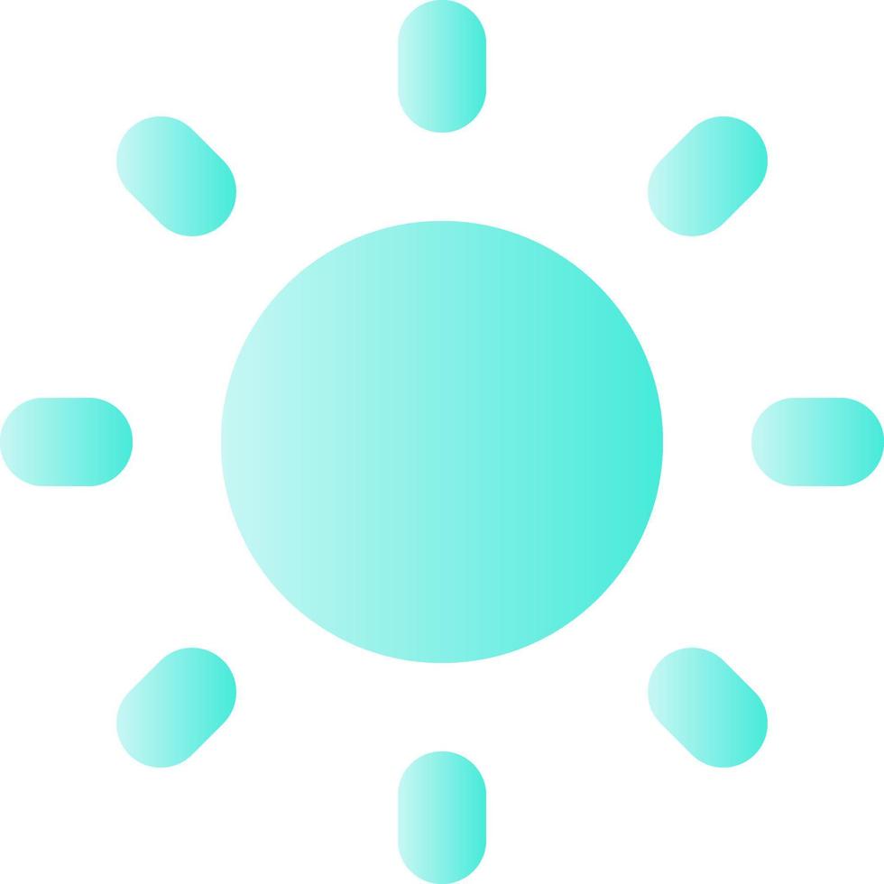 Light mode flat gradient color ui icon. Daytime theme. Adjust screen brightness. Viewing experience. Simple filled pictogram. GUI, UX design for mobile application. Vector isolated RGB illustration