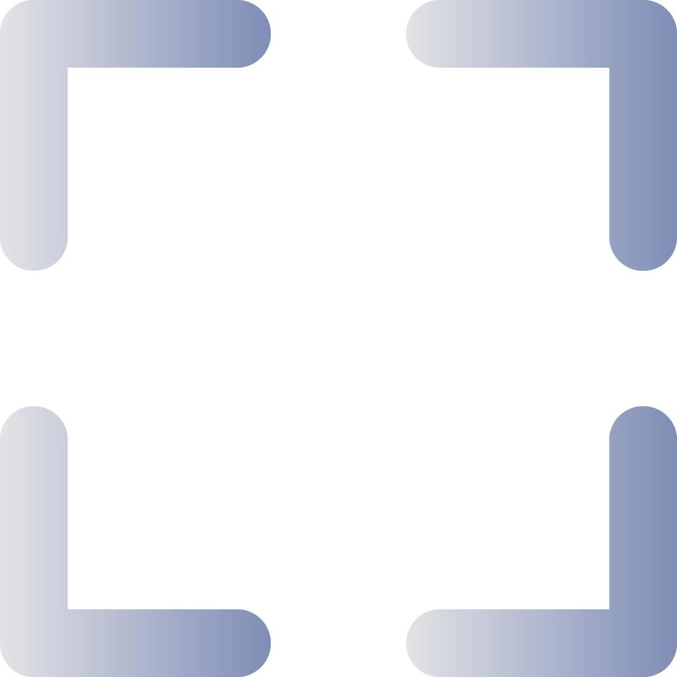 Full screen flat gradient color ui icon. Video player bar. Media control. Changing display resolution. Simple filled pictogram. GUI, UX design for mobile application. Vector isolated RGB illustration