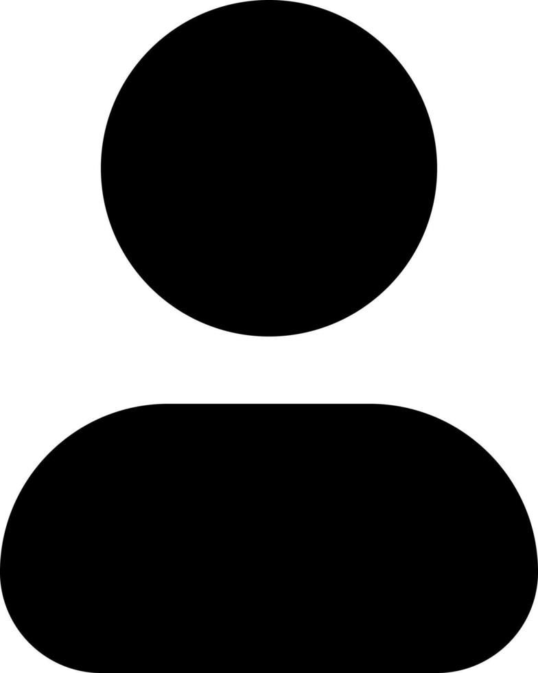 Contact black glyph ui icon. Address book. Profile page. User name, phone number. User interface design. Silhouette symbol on white space. Solid pictogram for web, mobile. Isolated vector illustration