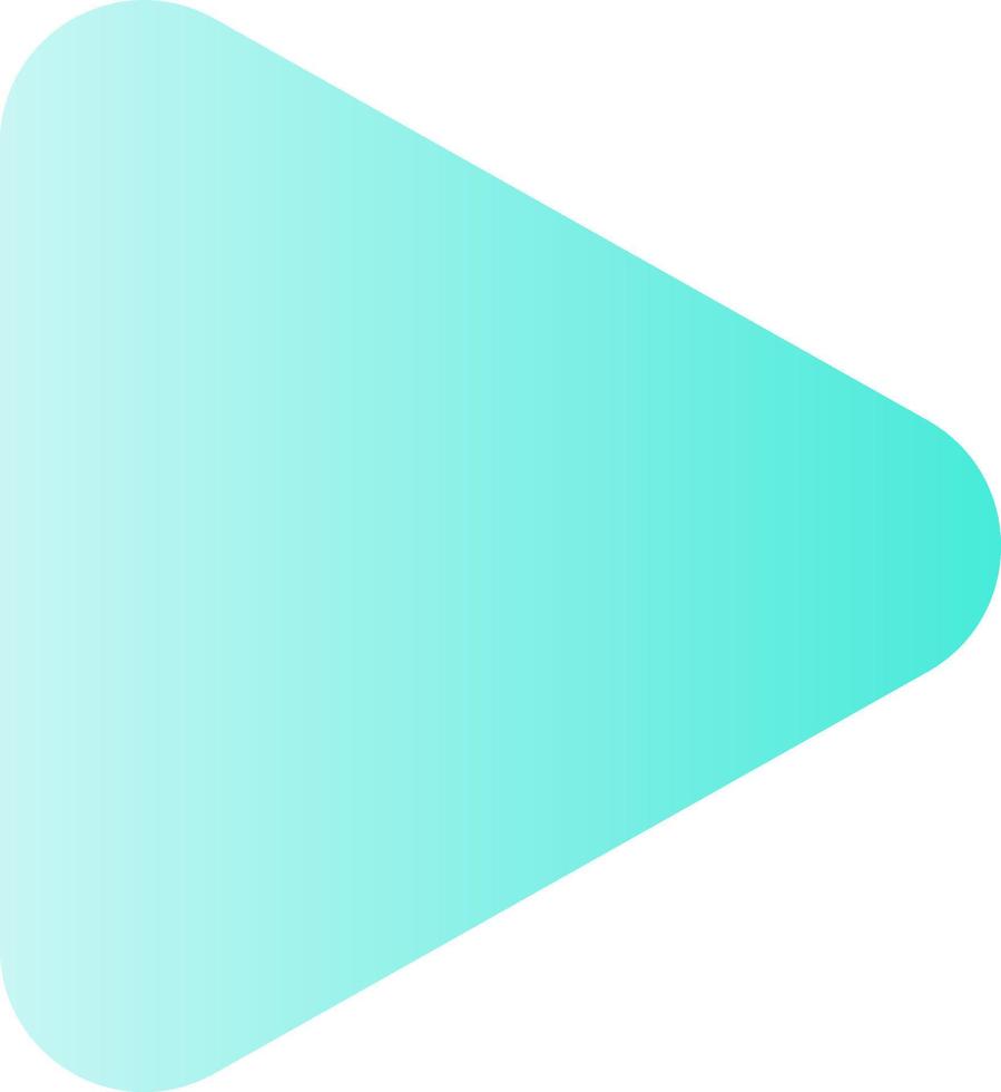 Play button flat gradient color ui icon. Music player bar. Playing multimedia file. Playback. Simple filled pictogram. GUI, UX design for mobile application. Vector isolated RGB illustration