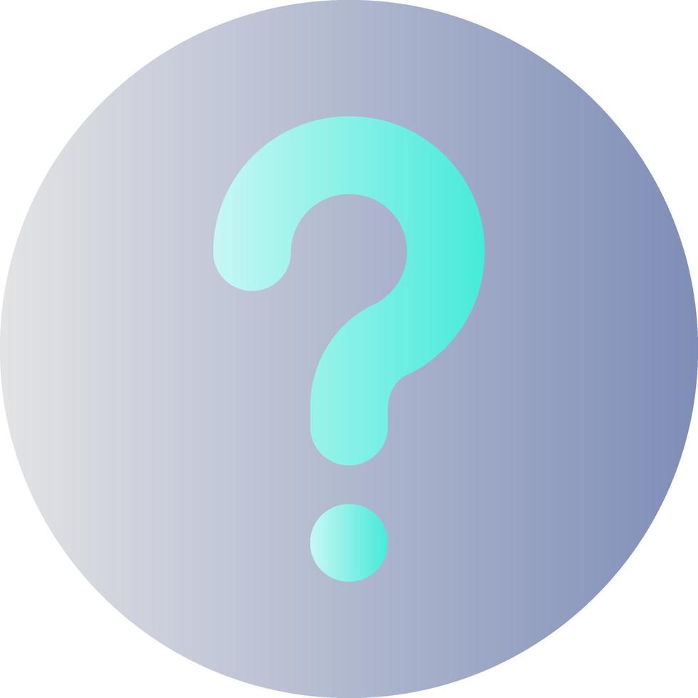 Question mark flat gradient color ui icon. Identify unknown device. Support page. Fix problem. Simple filled pictogram. GUI, UX design for mobile application. Vector isolated RGB illustration