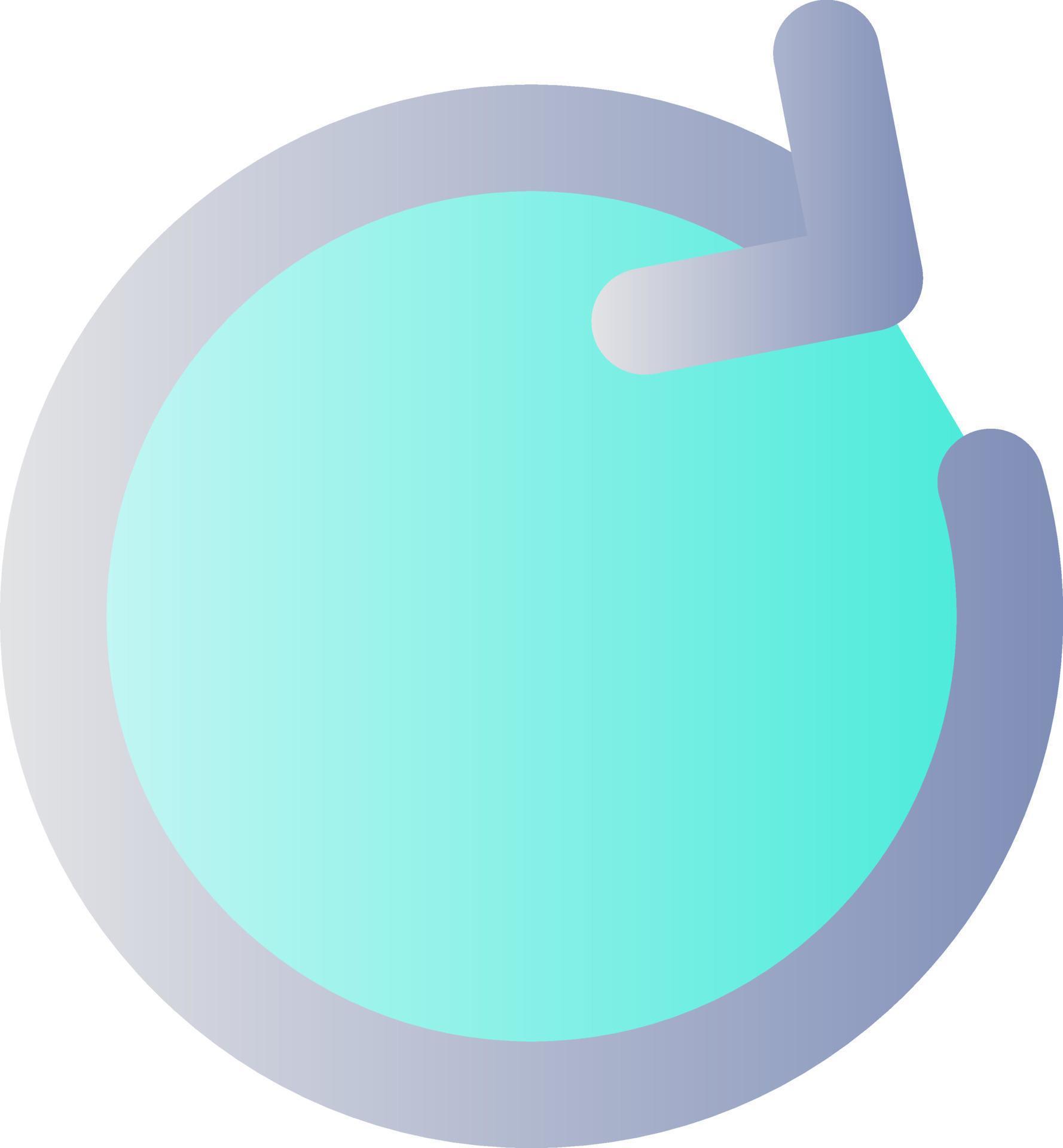 Repeat flat gradient color ui icon. Reload page. Rotating arrow