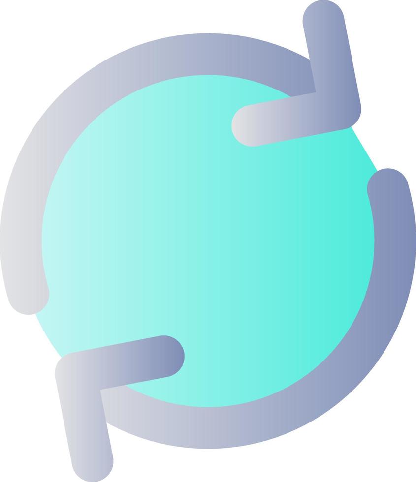 Synchronization flat gradient color ui icon. Rotating arrows. Sync process. Docking with mobile device. Simple filled pictogram. GUI, UX design for mobile application. Vector isolated RGB illustration
