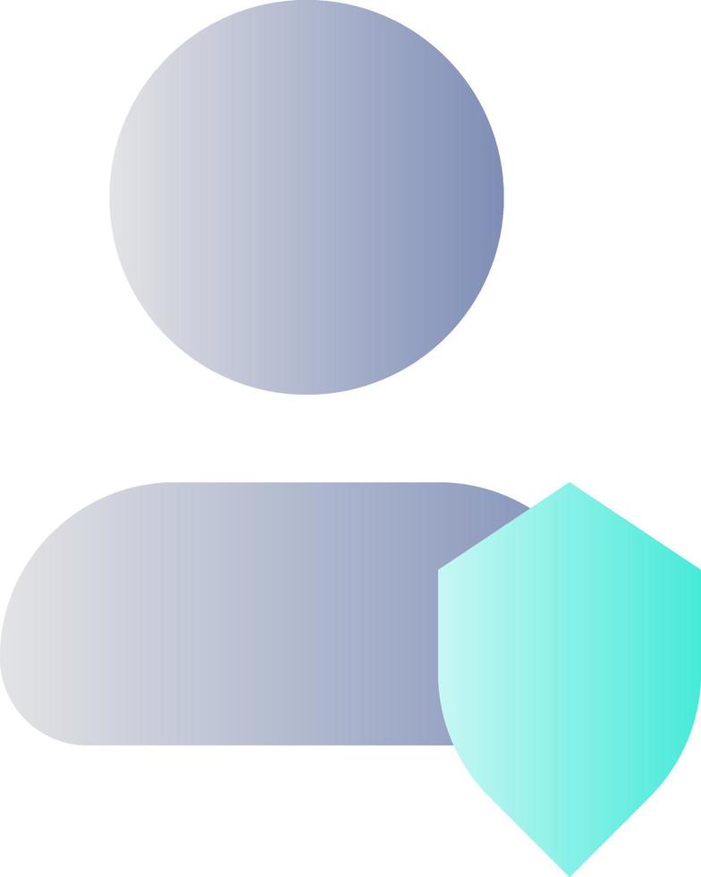 Contact under protection flat gradient color ui icon. Access to personal information. Address book. Simple filled pictogram. GUI, UX design for mobile application. Vector isolated RGB illustration