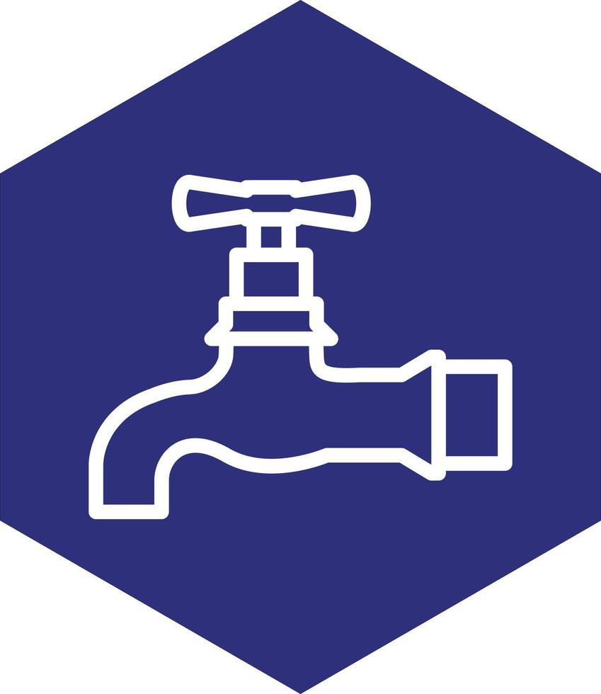 Water Tap Vector Icon Design