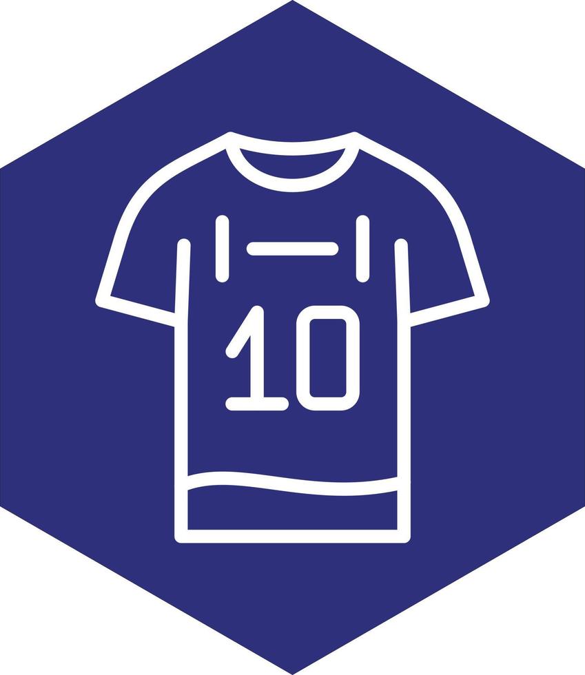 fútbol americano jersey vector icono diseño