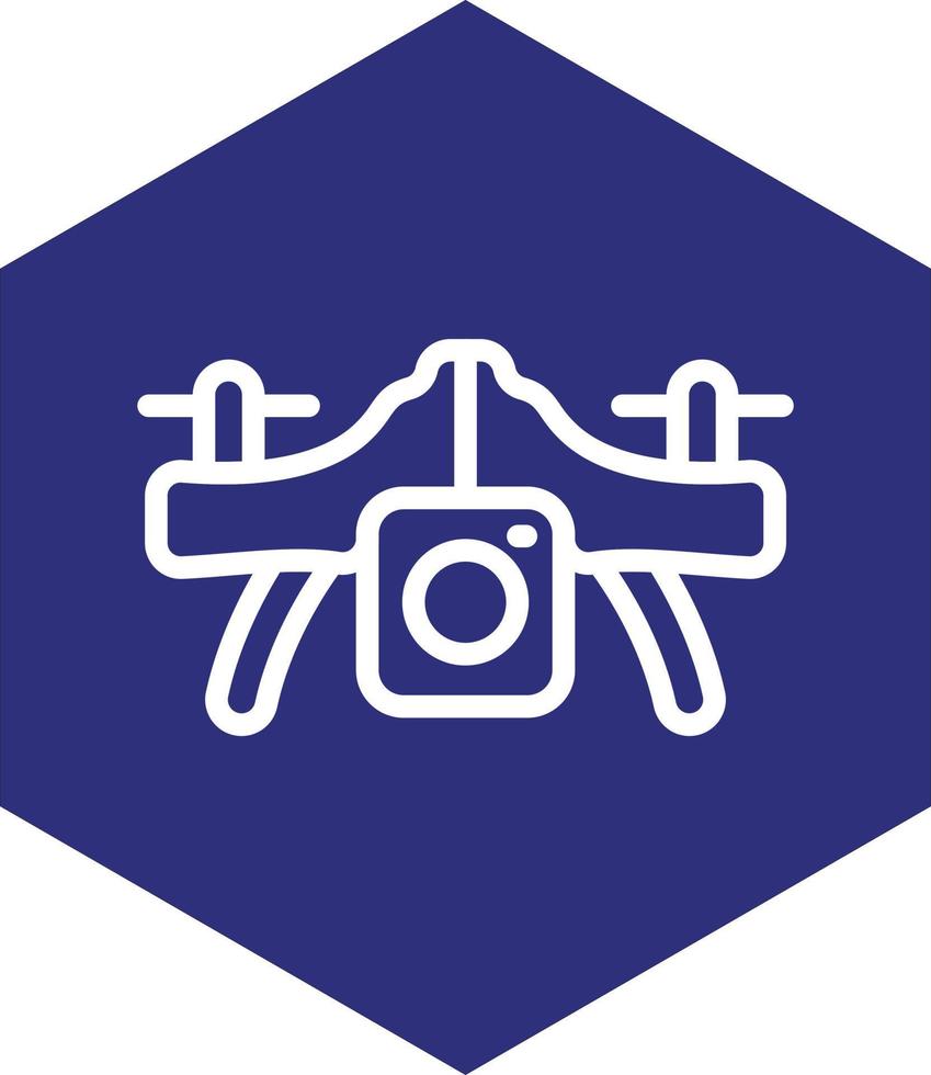 Camera Drone Vector Icon Design