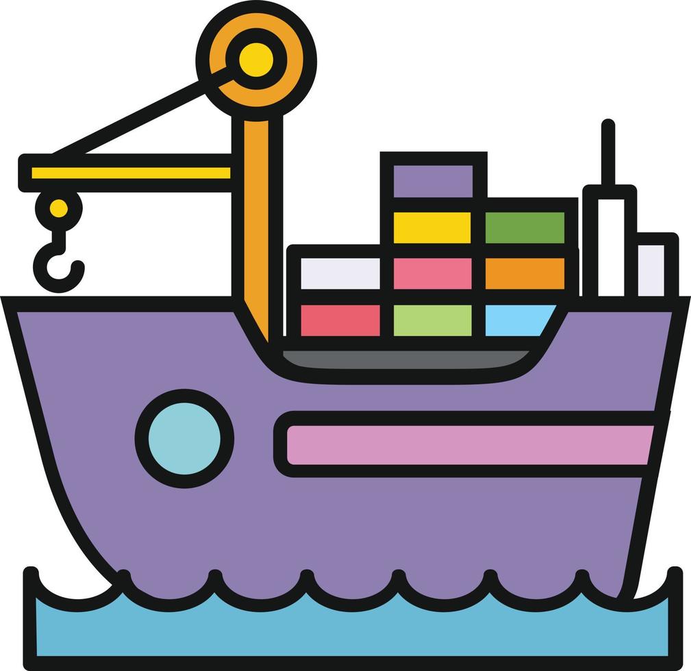 freighter Illustration Vector
