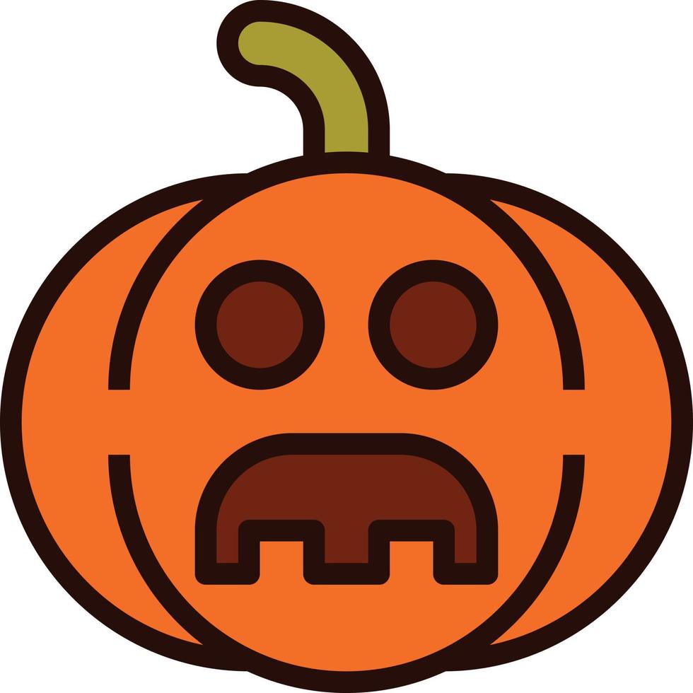 emoji calabaza Víspera de Todos los Santos vector