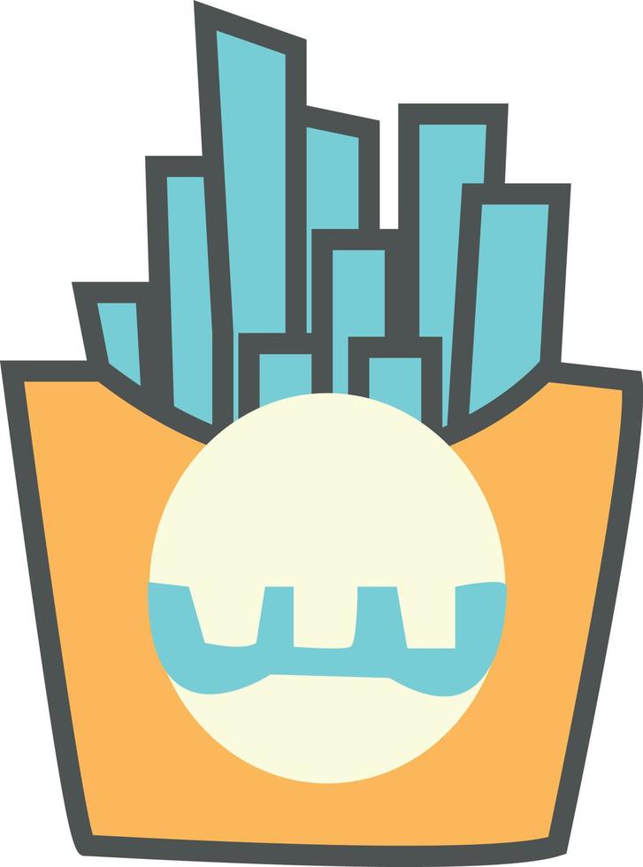 french fries Illustration Vector