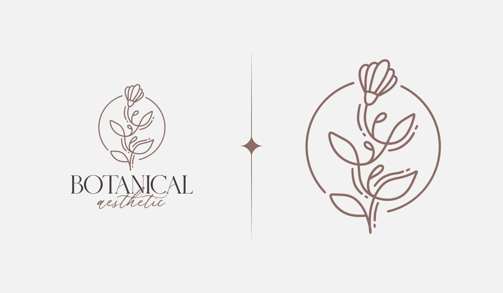 Leaf Flower Tree monoline. Universal creative premium symbol. Vector sign icon logo template. Vector illustration