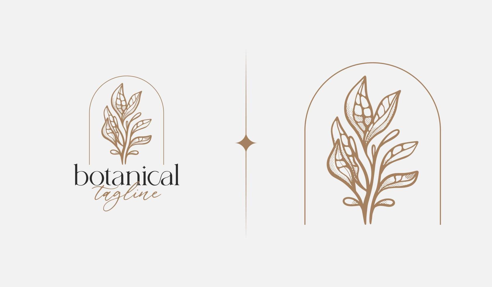 Leaf Flower Tree monoline. Universal creative premium symbol. Vector sign icon logo template. Vector illustration