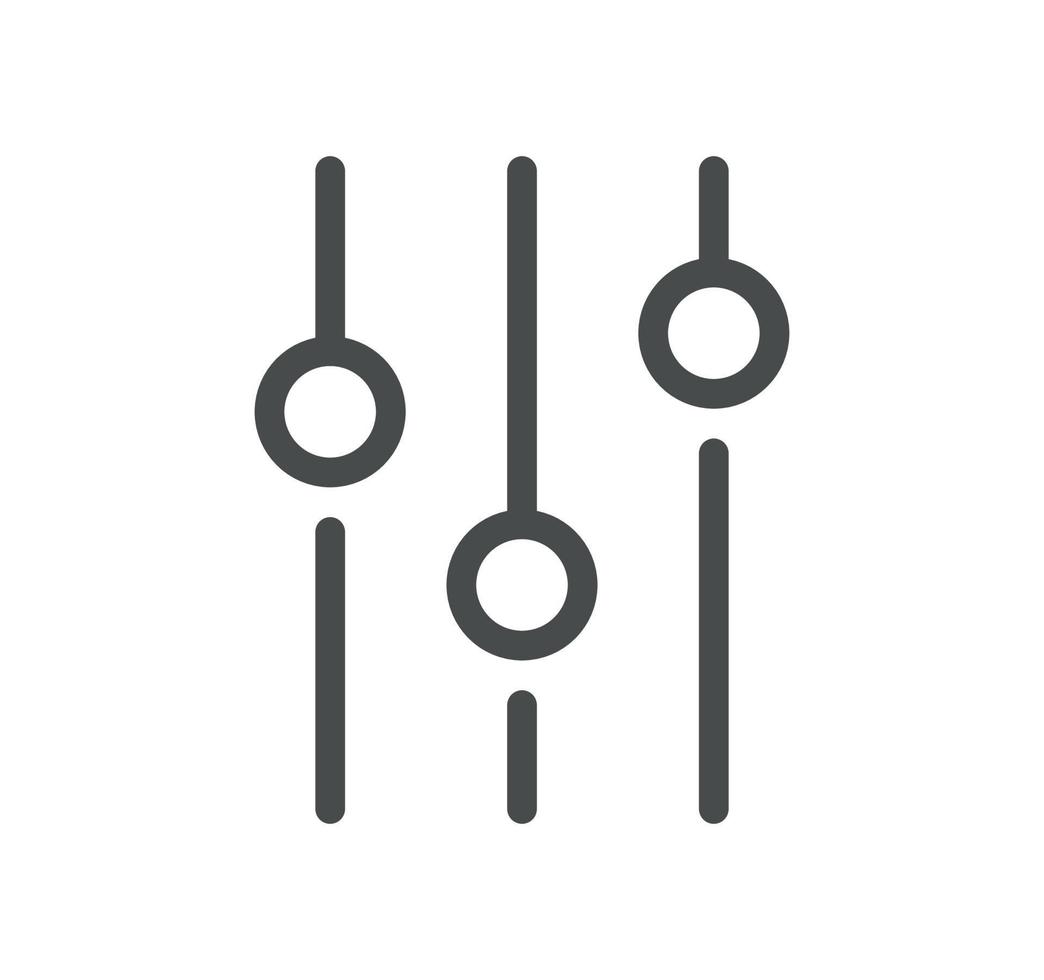 Setup and settings related icon outline and linear vector. vector
