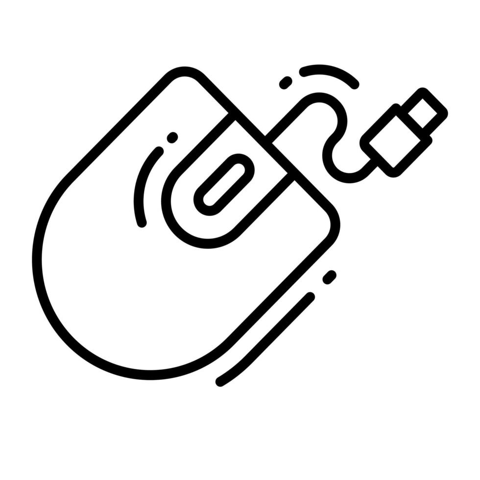 Computer mouse vector design, computer accessory icon