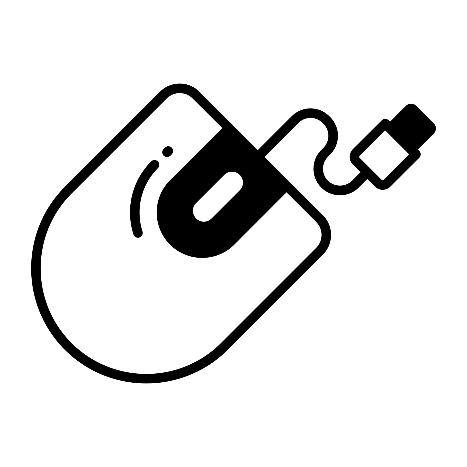 Computer mouse vector design, computer accessory icon 23065267 Vector