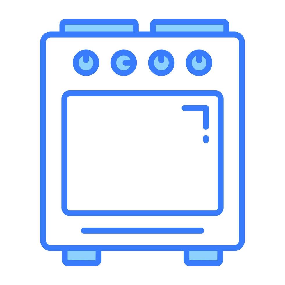 bien diseñado icono de Cocinando rango, gas estufa para Cocinando comida vector