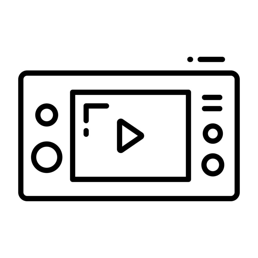 Video game console vector design in modern style