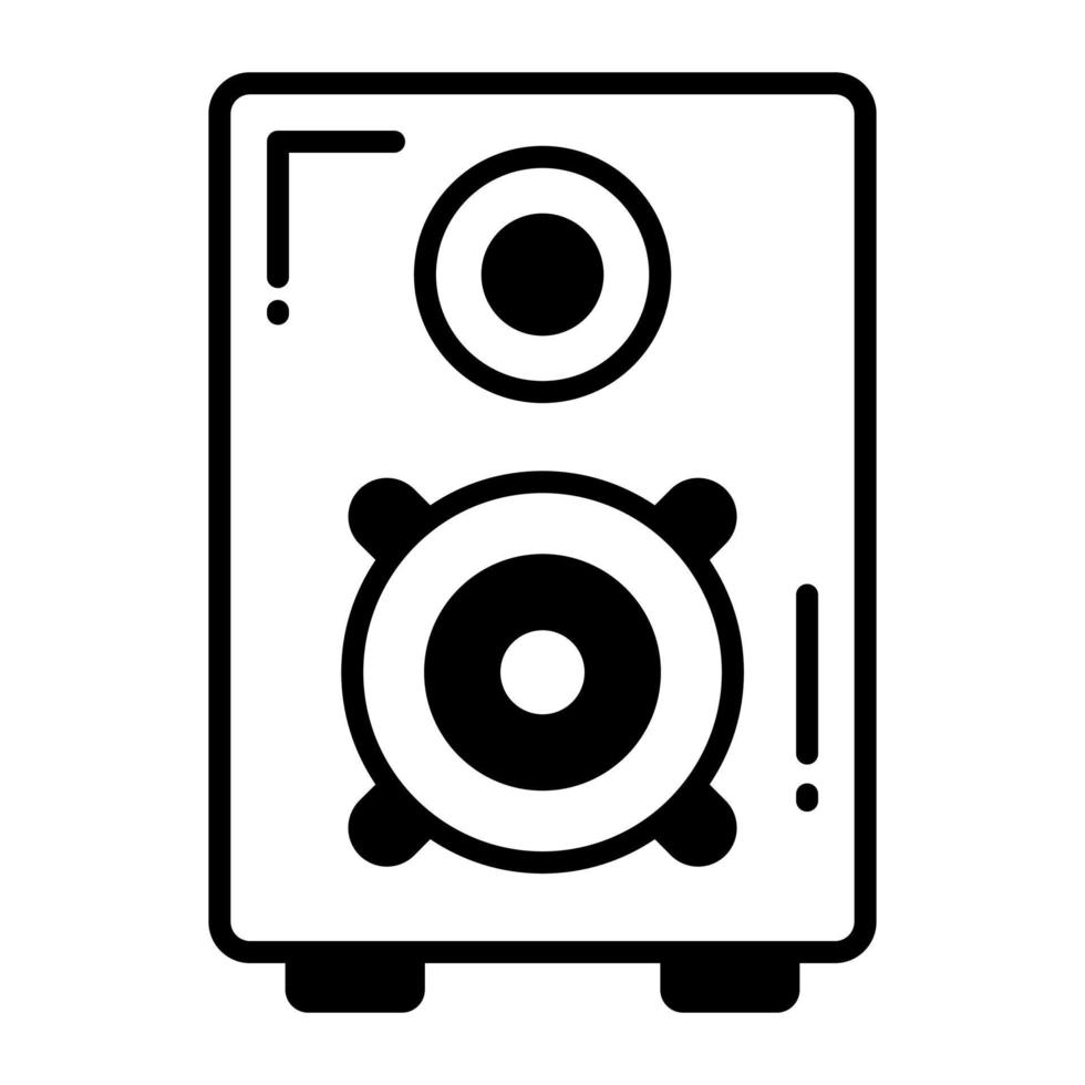 Audio speaker vector design in in modern and trendy style