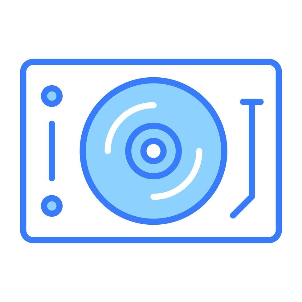 An amazing icon of vinyl player in modern style vector