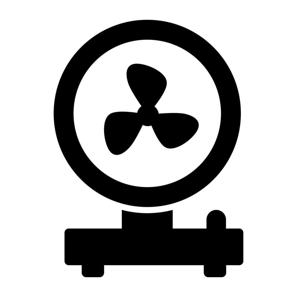 An editable vector of pedestal fan, home appliances icon